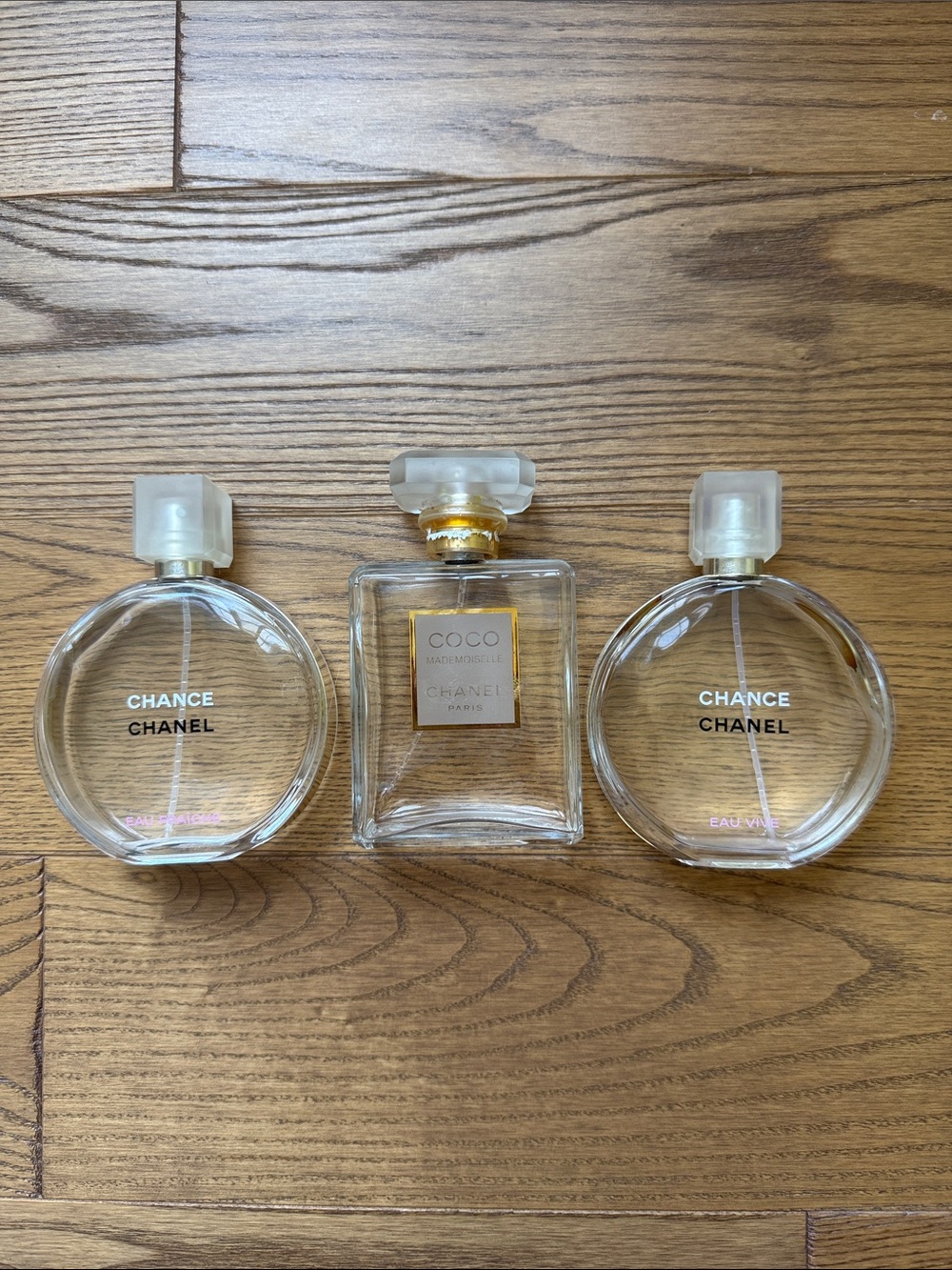 Empty Chanel Perfume Bottles